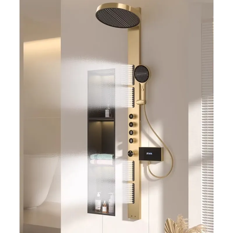 Spa & Wellness Hotel Diamond Ustroń - Brass Rainfall Shower Panel Set Digital