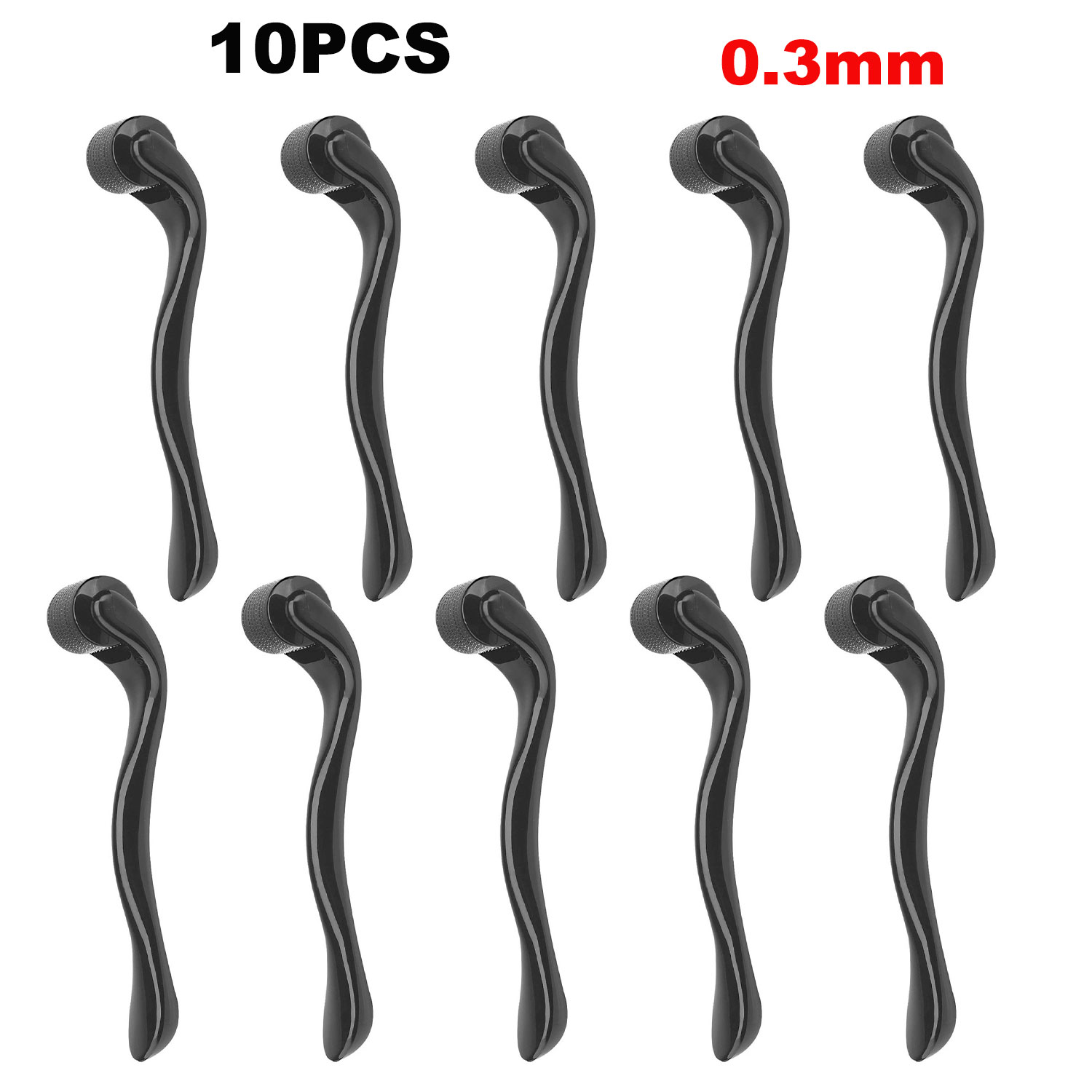 2PCS/5PCS/10PCS Full Black 540 - đánh giá và giá Derma Roller 0.25
